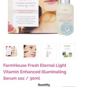 NWT FarmHouse Fresh Eternal Light Vitamin Enhanced Illuminating Serum